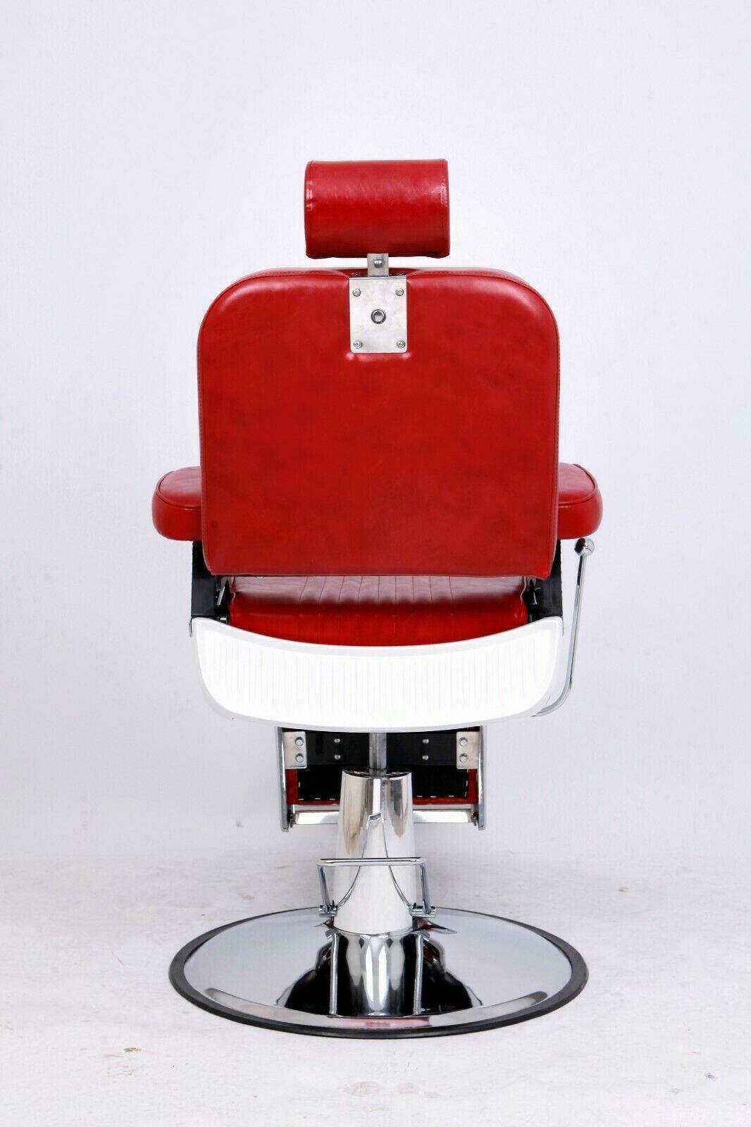 Alt View 6. Winado - Heavy Duty Vintage Barber Chair All Purpose Hydraulic Reclining Salon Beauty Chair with Footrest & Headrest, 360° Swivel - Red.