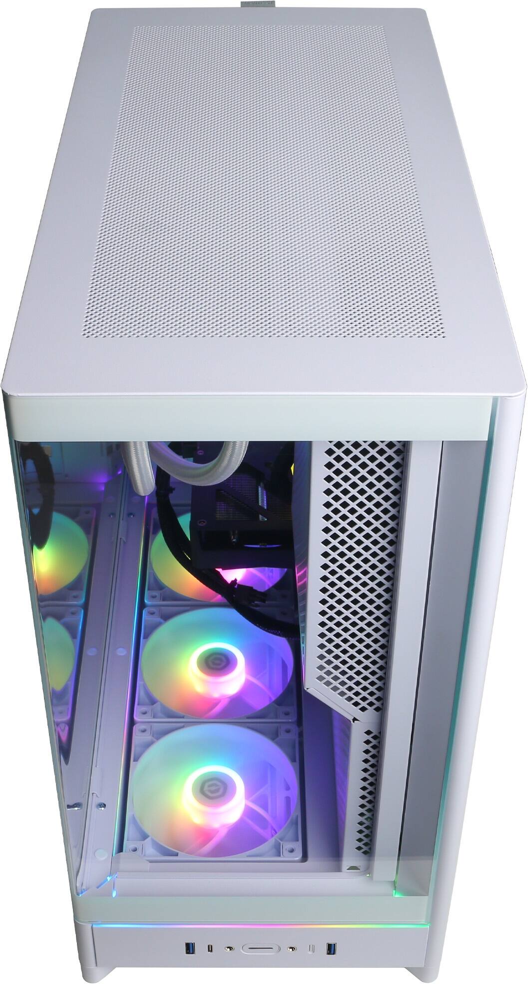 Alt View 11. CyberPowerPC - Gaming Desktop - AMD Ryzen 9 9900X - AMD Radeon RX 9070 XT 16GB - 32GB DDR5 - 2TB PCIe 4.0 SSD - White.
