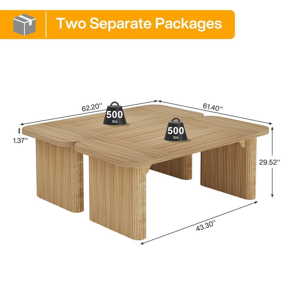 Two Separate Packages

1.37"  
62.20"  
500 lbs  
61.40"  
29.52"  
43.30"
