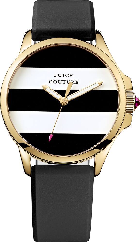 Front. Juicy Couture - Jetsetter Women's Quartz Wristwatch - Gold plated.