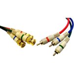 Front Standard. CableWholesale - High Quality 3 RCA Male (RGB) to 3 BNC Component Video Cable, 6 ft.