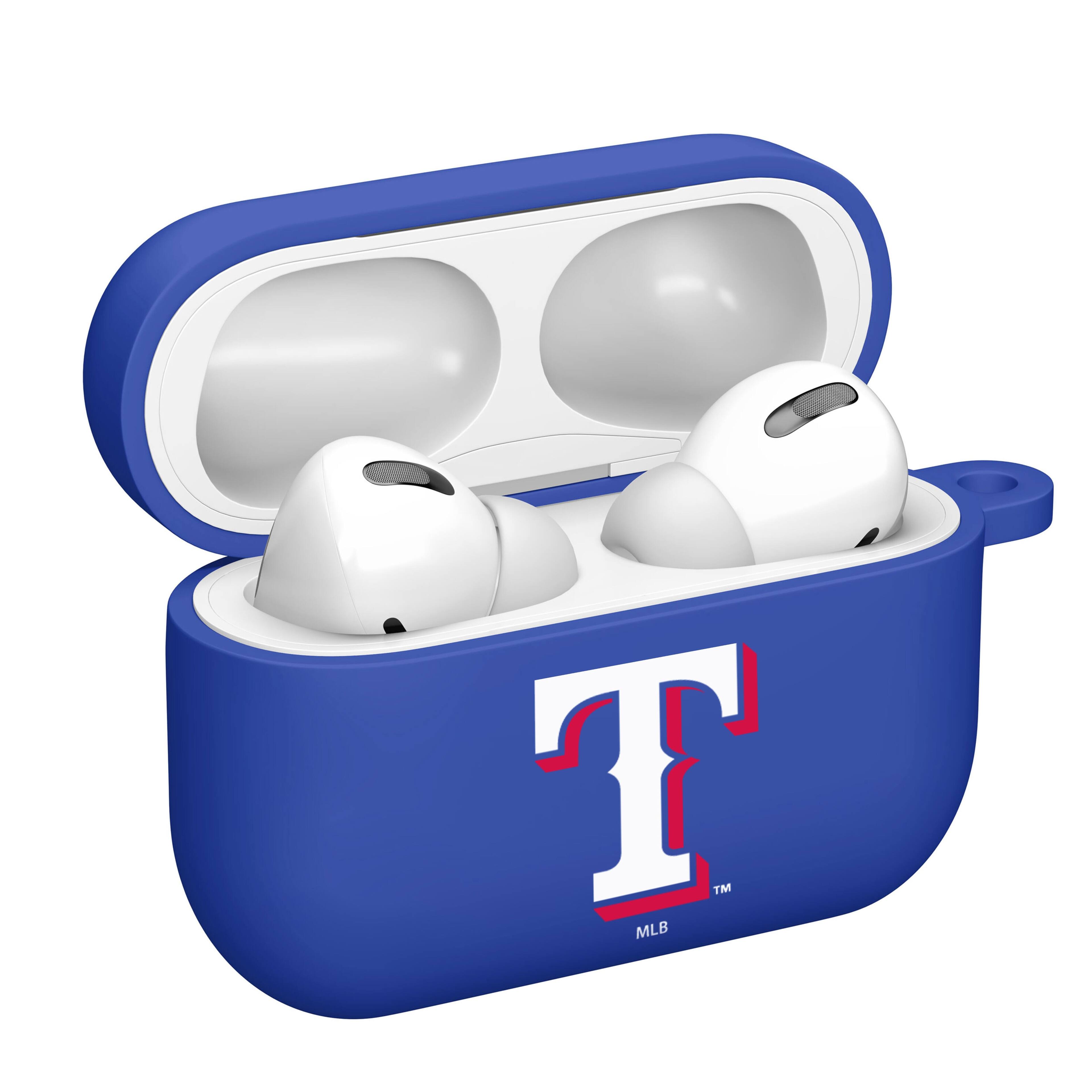Alt View 1. Artinian - Texas Rangers AirPods Pro Silicone Case Cover - Blue.