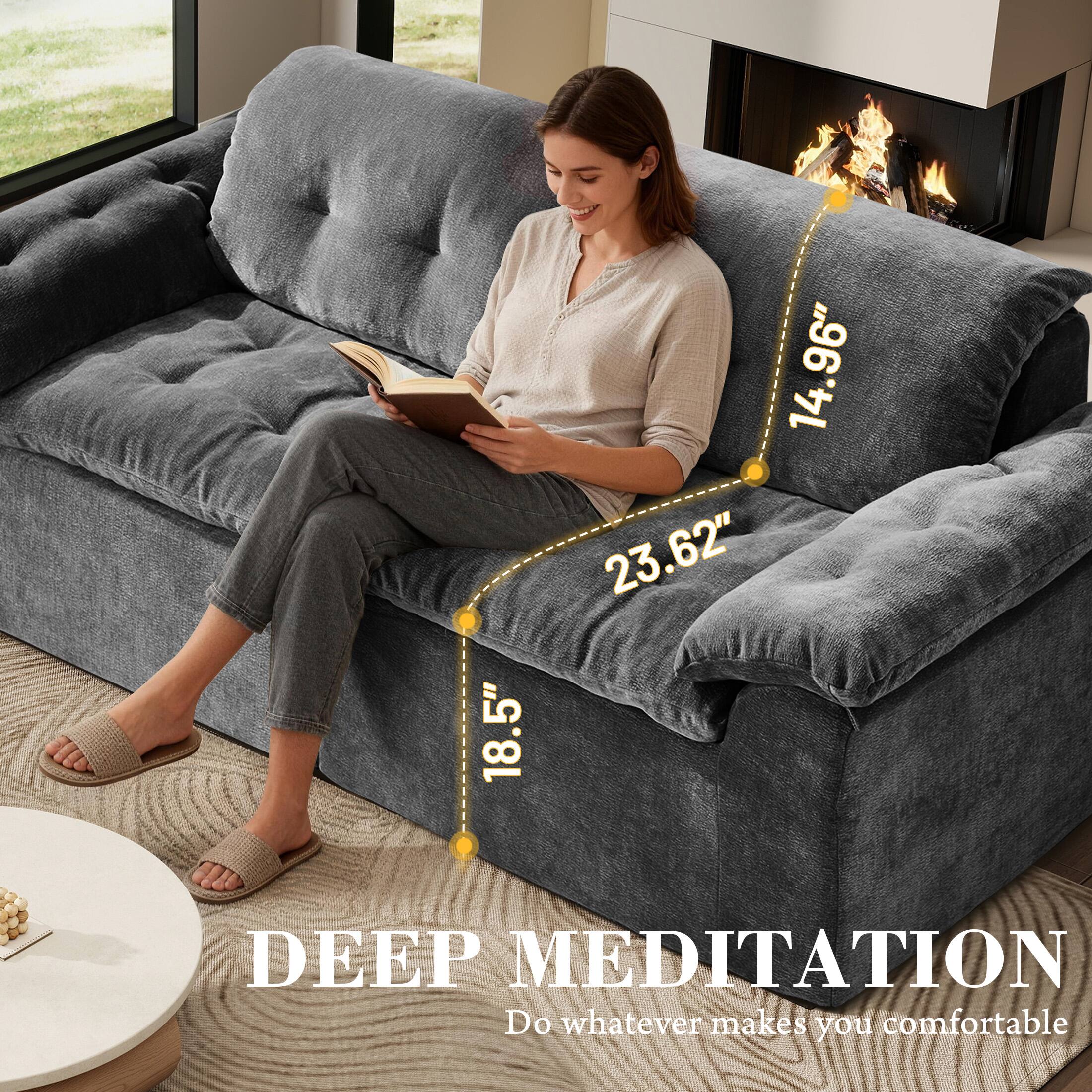 18.5" 14.96" 23.62" DEEP MEDITATION  
Do whatever makes you comfortable