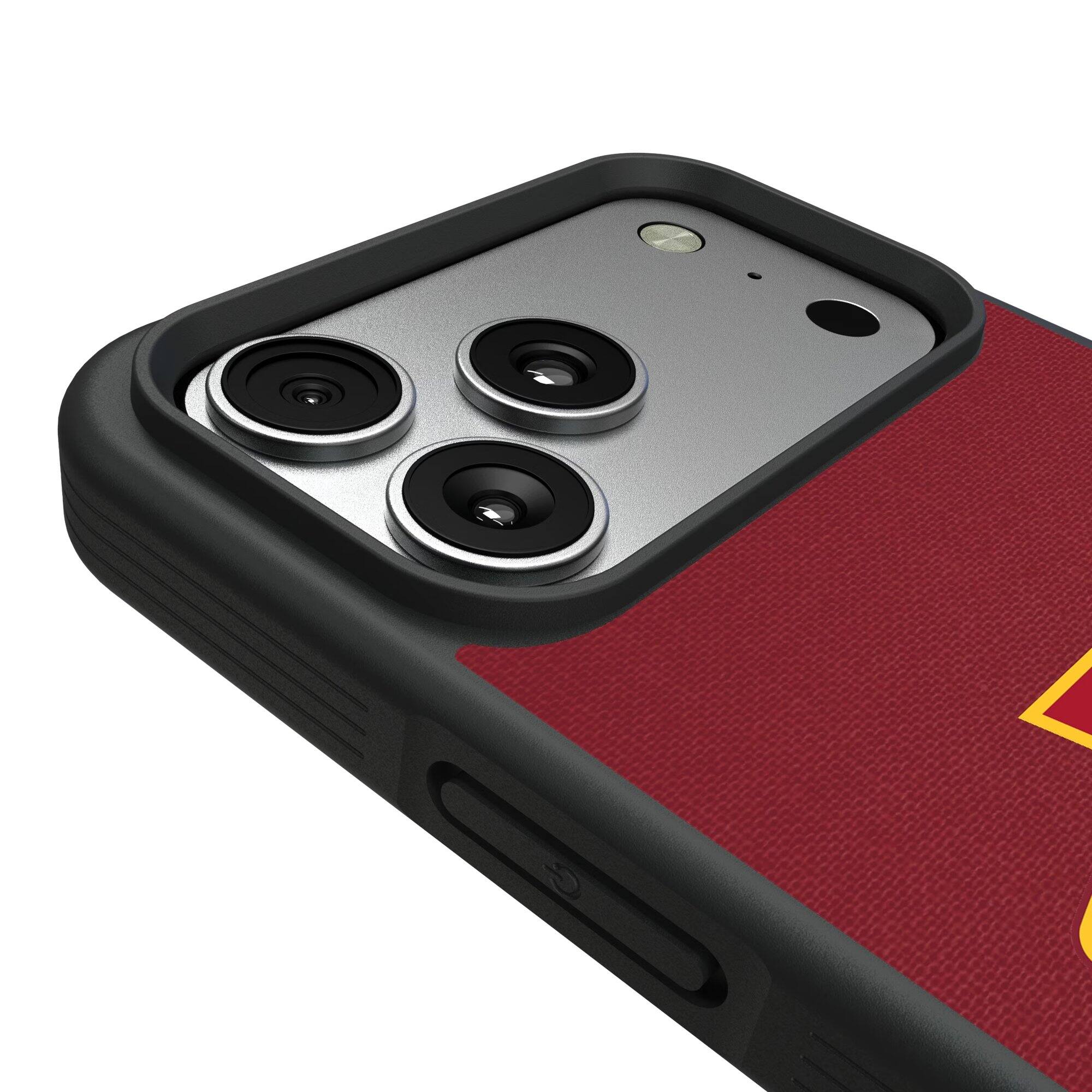 Alt View 2. Keyscaper - Iowa State Cyclones iPhone Solid Design Bump Case - 16 Pro - Multicolor.