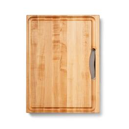 John Boos - Reversible Wood Cutting Board with Juice Groove & Tray, Maple - Brown