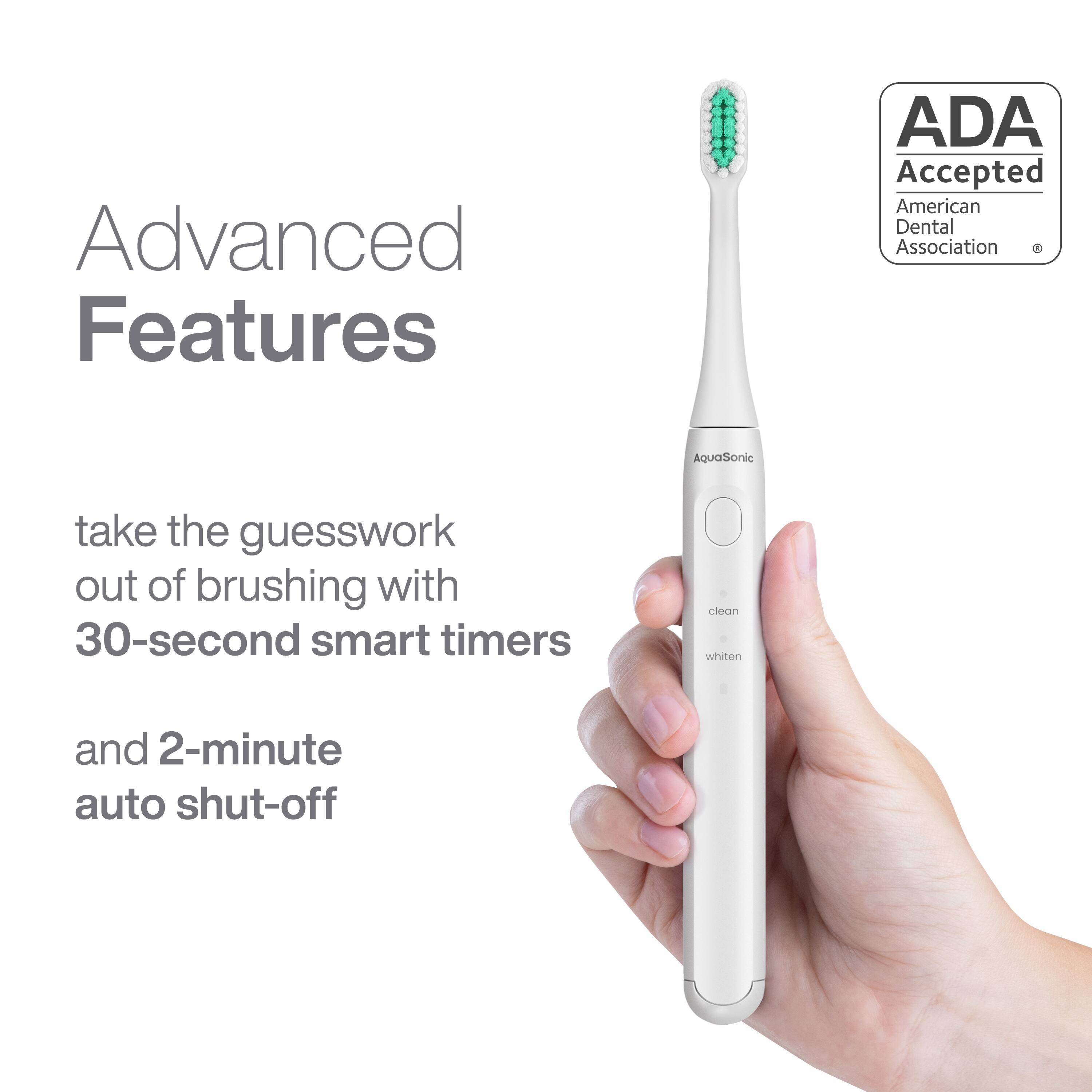 Advanced Features

take the guesswork out of brushing with 30-second smart timers and 2-minute auto shut-off

ADA Accepted
American Dental Association
