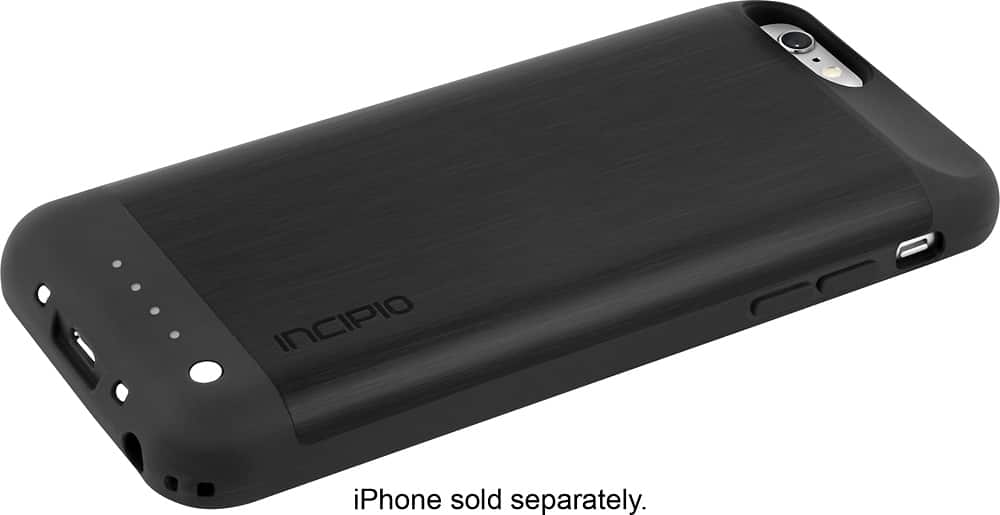 Alt View 11. Incipio - offGRID SHINE External Battery Case for Apple® iPhone® 6 - Black.