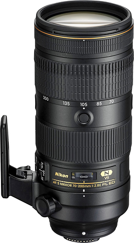 Nikon - AF-S NIKKOR 70-200mm f/2.8E FL ED VR Telephoto Zoom Lens for DSLR Cameras - Black was $2799.99 now $1899.99 (32.0% off)