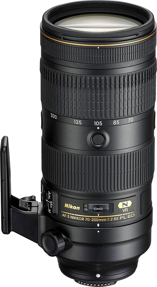 grænse Modsætte sig følgeslutning Nikon AF-S NIKKOR 70-200mm f/2.8E FL ED VR Telephoto Zoom Lens for DSLR  Cameras Black 20063 - Best Buy