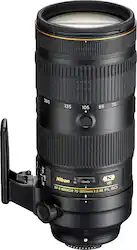 Nikon - AF-S NIKKOR 70-200mm f/2.8E FL ED VR Telephoto Zoom Lens for DSLR Cameras - Black - Front_Zoom