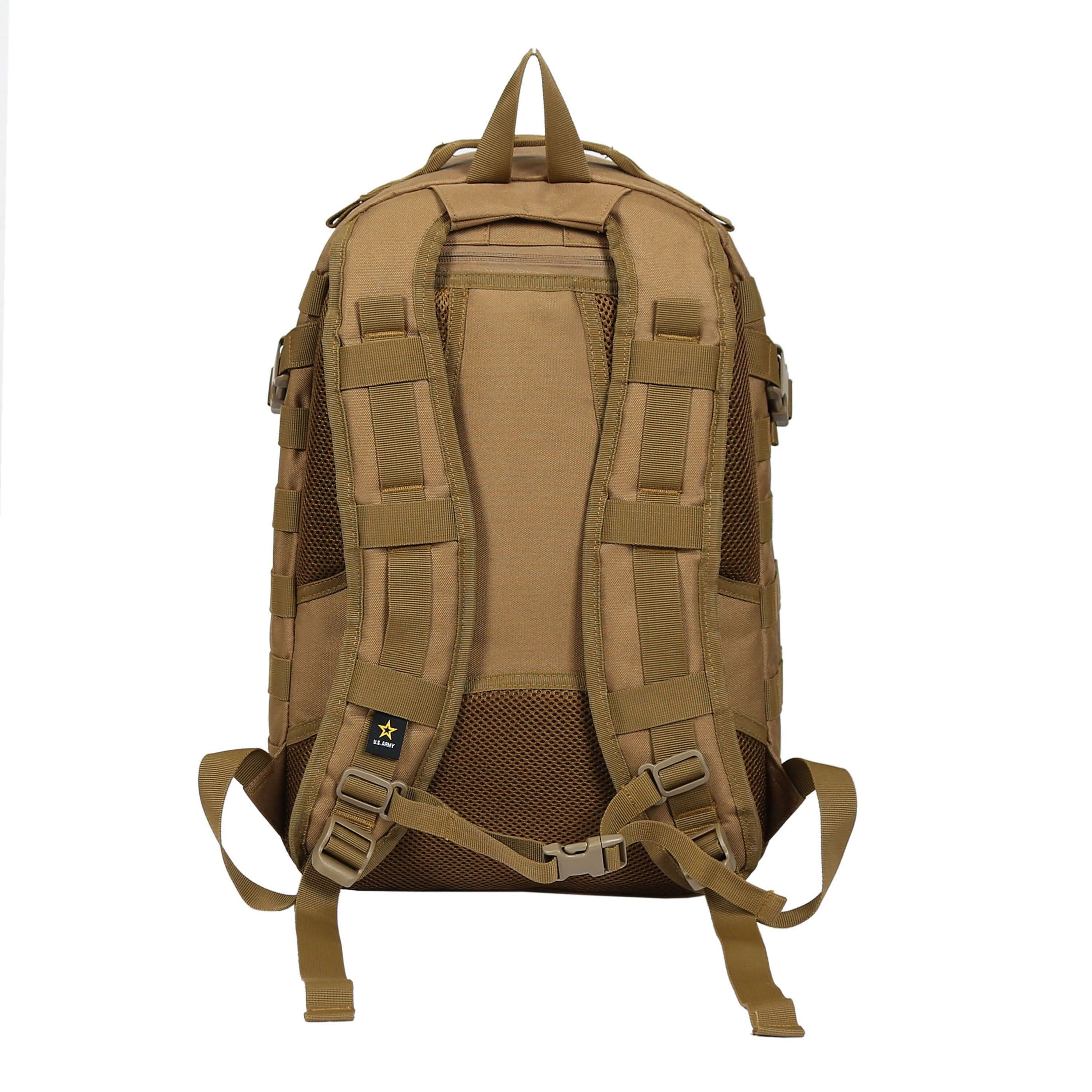 Angle. US Army - WHISKEY High Performance Tactical Backpack - COYOTE.