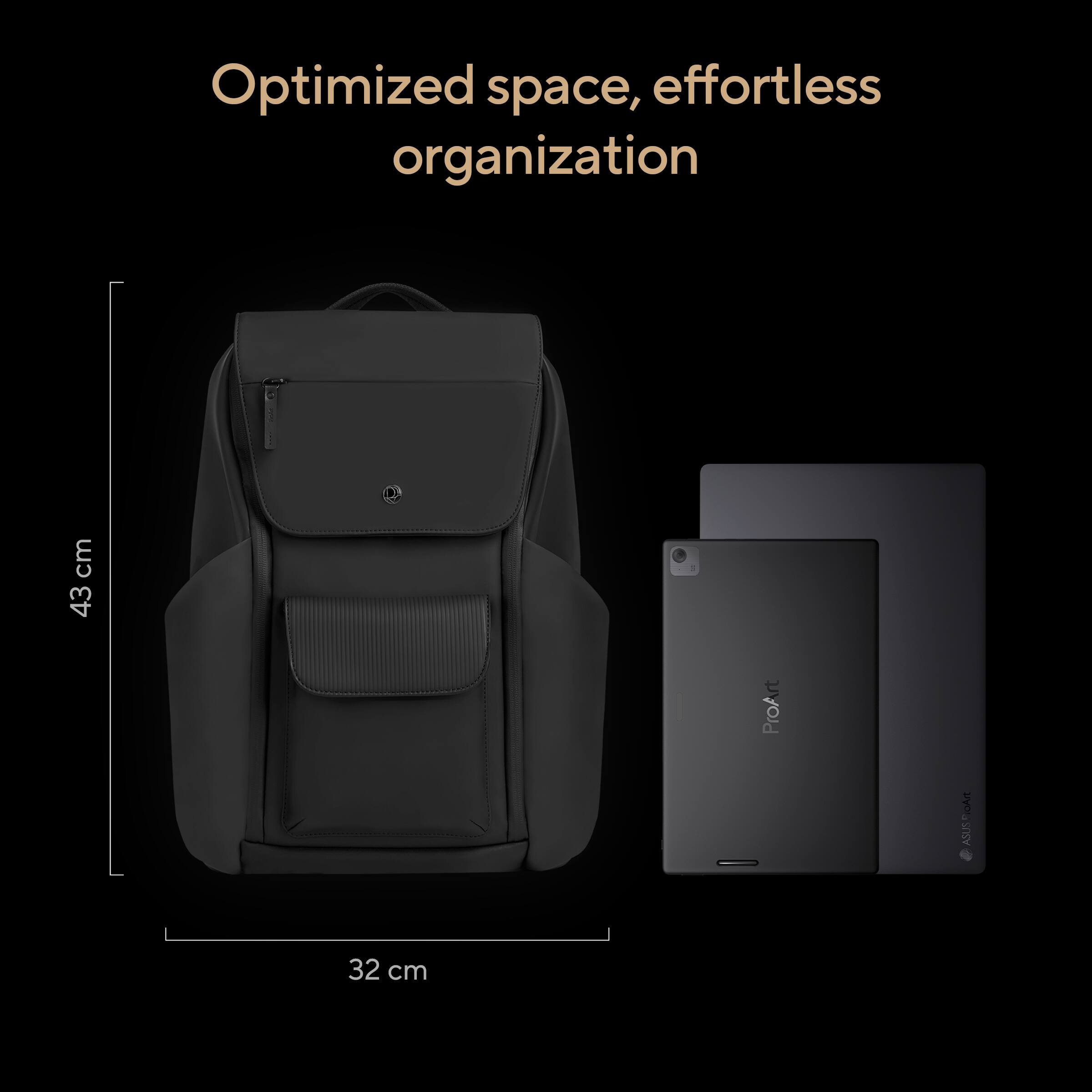 Optimized space, effortless organization

43 cm

32 cm