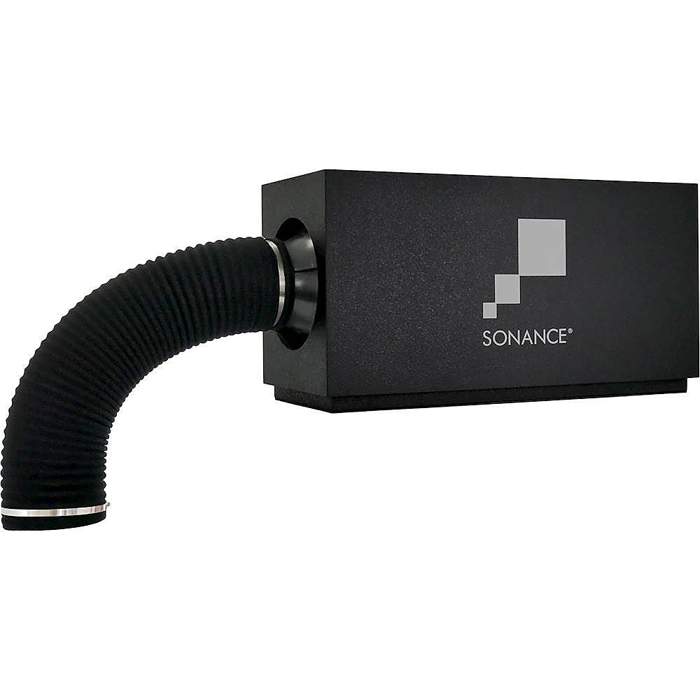 Angle View: Sonance - Visual Performance 4" Bandpass Connector with Subwoofer Grille - Paintable White