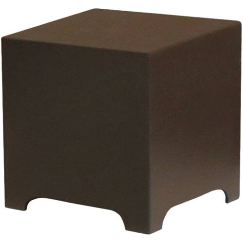 Angle. Sonance - Landscape Series 10" Passive Subwoofer - Dark brown.