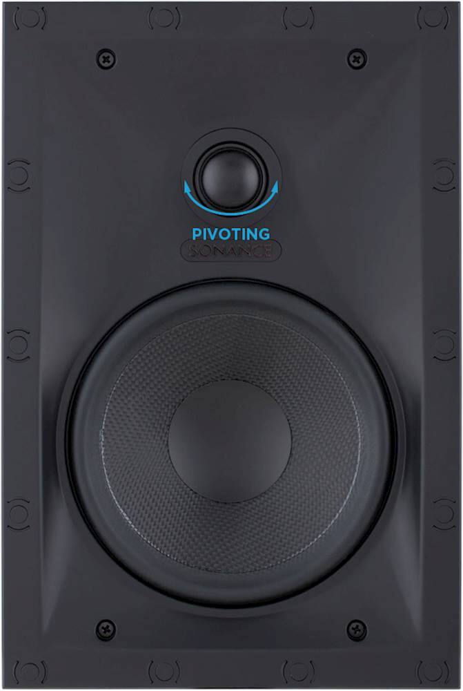 Alt View 13. Sonance - VP62 RECTANGLE SINGLE SPEAKER - Visual Performance 6-1/2" Rectangle 2-Way In-Wall Speaker (Each) - Paintable White.