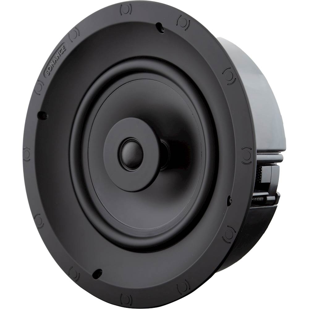 Angle View: Sonance - Visual Performance 8" 2-Way In-Ceiling Speakers (Pair) - Paintable White