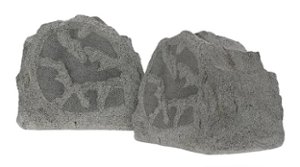 Sonance - RK63 - Rocks  6-1/2" 2-Way Outdoor Speakers (Pair) - Granite - Front_Zoom