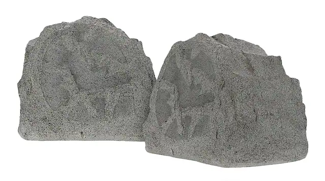 Front. Sonance - RK63 - Rocks 6-1/2" 2-Way Outdoor Speakers (Pair) - Granite.
