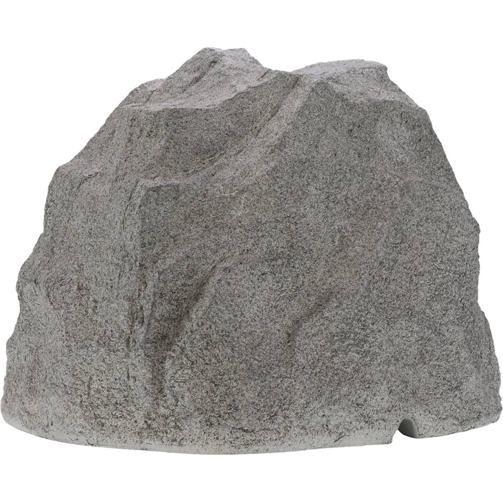 Back View: Sonance - Landscape Series  6-1/2" 2-Way Outdoor Rock Speakers (Pair) - Granite
