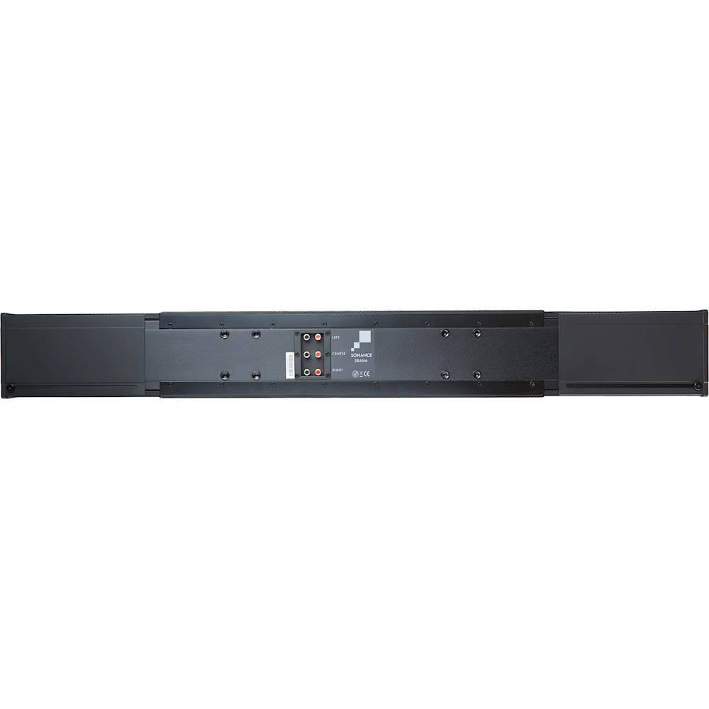 Back. Sonance - SB46M - 3.0-Channel Soundbar Adjustable Width for 50" to 65" Display (Each) - Black.