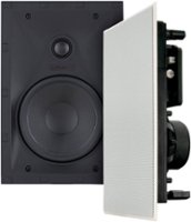 Sonance - VP62 RECTANGLE - Visual Performance 6-1/2" 2-Way In-Wall Speakers (Pair) - Paintable White - Front_Zoom
