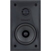 Sonance - Visual Performance 4-1/2" 2-Way In-Wall Rectangle Speakers (Pair) - Paintable White - Front_Zoom