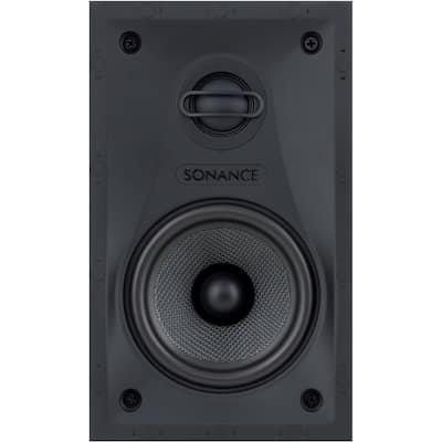 Sonance - Visual Performance 4-1/2" Passive 2-Way In-Wall Speaker (Each) - Paintable White