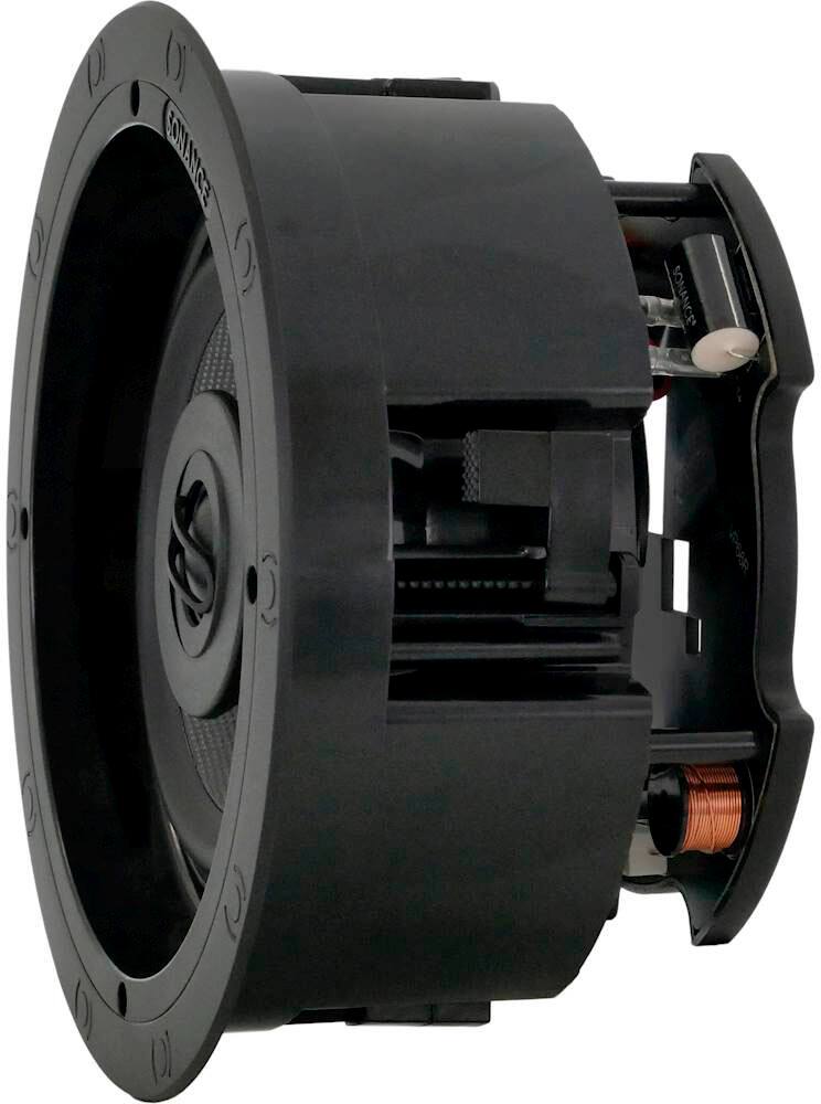 Back. Sonance - VP66R - Visual Performance 6-1/2" 2-Way In-Ceiling Speakers (Pair) - Paintable White.