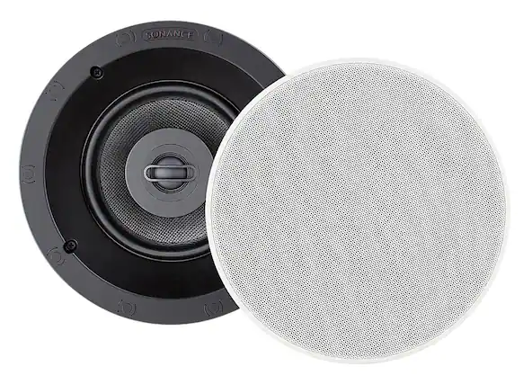 Front. Sonance - VP66R TL SINGLE SPEAKER - Visual Performance 6-1/2" 2-Way Thin-Line In-Ceiling Speaker (Each) - Paintable White.