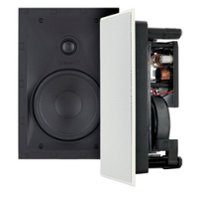 Sonance - VP42 RECTANGLE - Visual Performance 4-1/2" Rectangle 2-Way In-Wall Speakers (Pair) - Paintable White - Front_Zoom