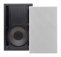 Sonance - VP85W RECTANGLE SINGLE SPEAKER - Visual Performance 8" In-Wall Woofer (Each) - Paintable White - Front_Zoom