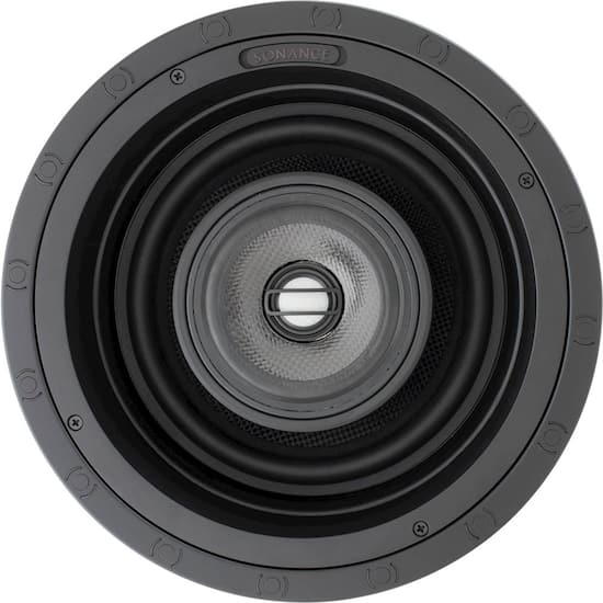 Sonance Visual Performance 8 Passive 3 Way In Ceiling Speakers Pair Paintable White Vp88r Round Best Buy
