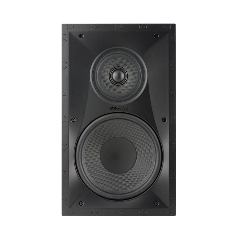 Angle View: Sonance - VP82 RECTANGLE SINGLE SPEAKER - Visual Performance 8" 3-Way In-Wall Rectangle Speaker (Each) - Paintable White