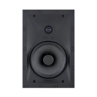 Sonance - Visual Performance  6-1/2" Thin-Line Rectangle 2-Way In-Wall Speakers (Pair) - Paintable White - Front_Zoom