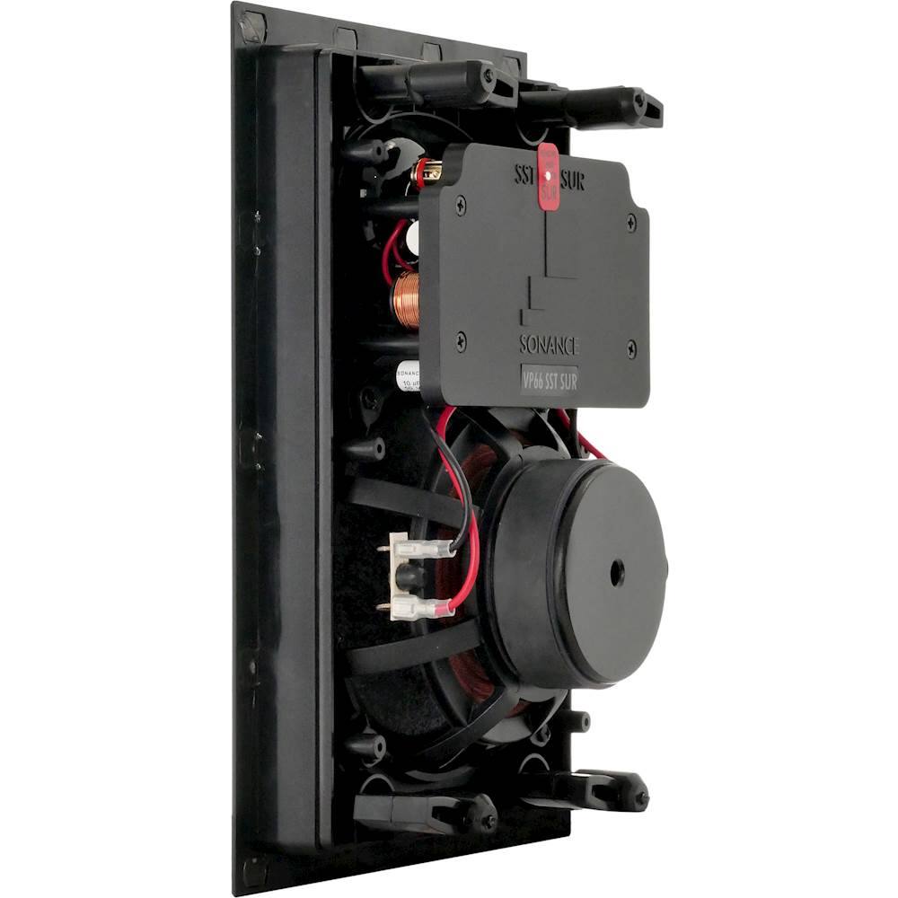 Alt View 12. Sonance - VP66 SST/SUR SINGLE SPEAKER - Visual Performance 6-1/2" 2-Way In-Wall Rectangle Single Stereo/Surround Speaker (Each) - Paintable White.