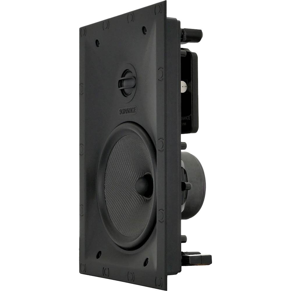 Left View: Definitive Technology - DI Series Dual 5-1/4" Bipolar Surround In-Wall Speaker (Each) - White
