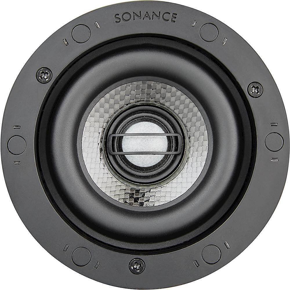 Angle. Sonance - VP38R SINGLE SPEAKER - Visual Performance 3-1/2" 2-Way In-Ceiling Speaker (Each) - Paintable White.