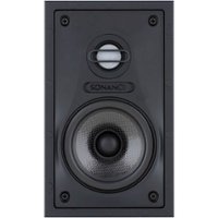 Sonance - Visual Performance 4-1/2" Rectangle 2-Way In-Wall Speakers (Pair) - Paintable White - Front_Zoom