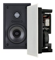 Sonance - VP48 RECTANGLE - Visual Performance 4-1/2" Rectangle 2-Way In-Wall Speakers (Pair) - Paintable White - Front_Zoom