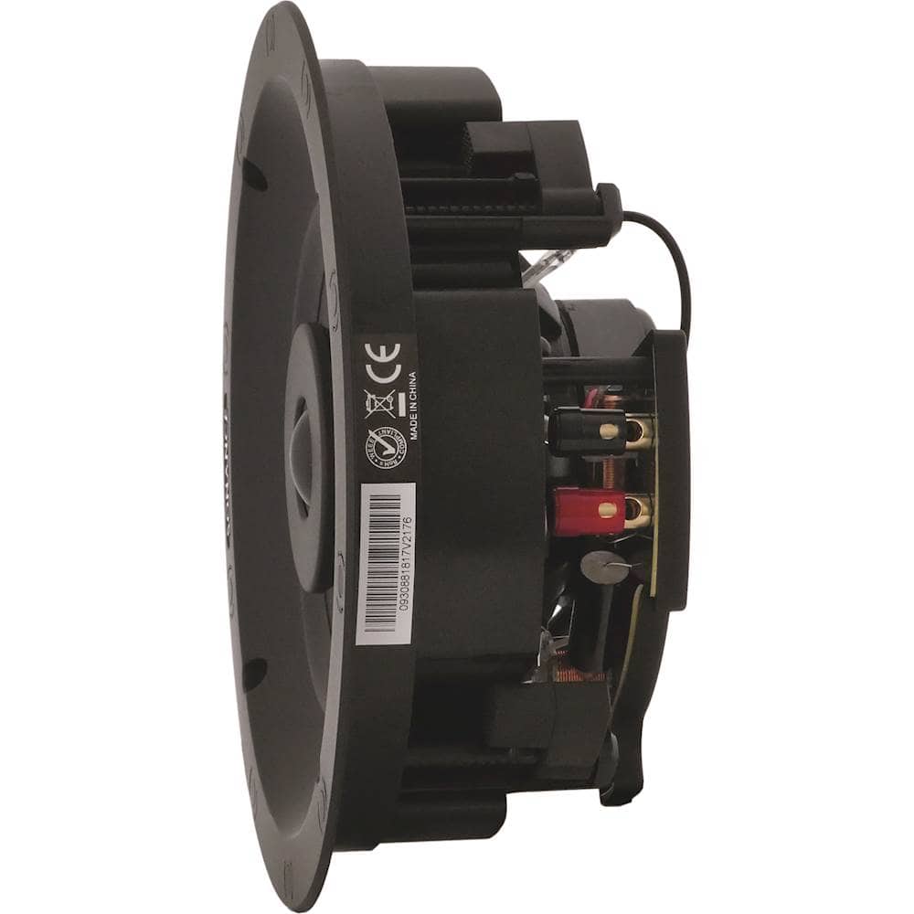 Back. Sonance - VP60R - Visual Performance 6-1/2" 2-Way In-Ceiling Speakers (Pair) - Paintable White.