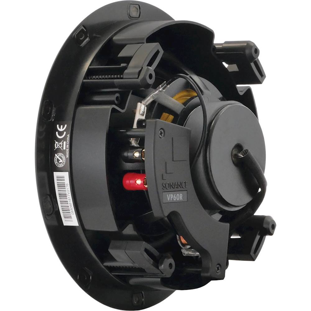 Alt View 11. Sonance - VP60R - Visual Performance 6-1/2" 2-Way In-Ceiling Speakers (Pair) - Paintable White.