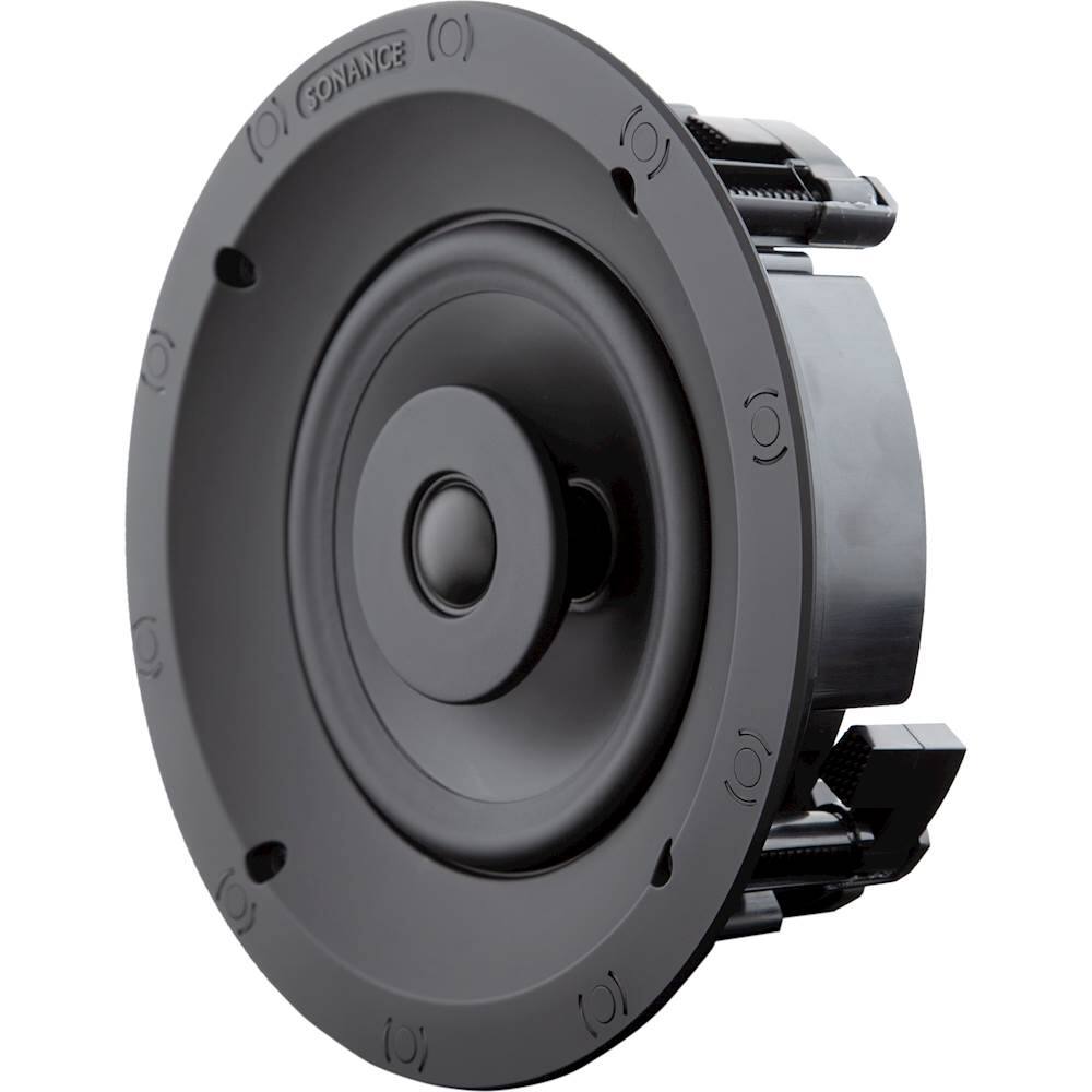 Left. Sonance - VP60R - Visual Performance 6-1/2" 2-Way In-Ceiling Speakers (Pair) - Paintable White.