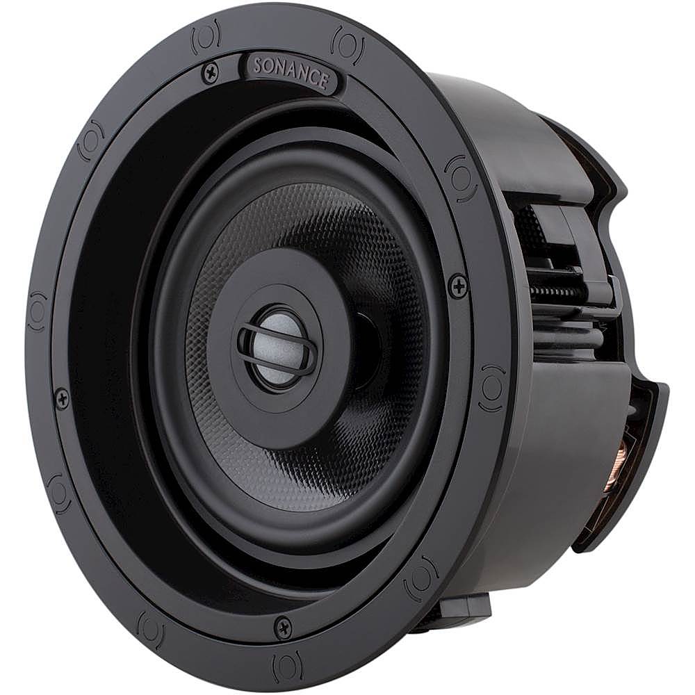 Angle View: Sonance - Visual Performance 6-1/2" 2-Way In-Ceiling Speaker (Each) - Paintable White
