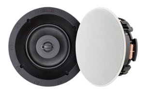 Sonance - VP66R TL - Visual Performance Thin Line 6-1/2" 2-Way In-Ceiling Speakers (Pair) - Paintable White - Front_Zoom