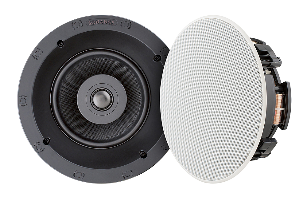 Sonance Visual Performance Thin Line 61/2" 2Way InCeiling Speakers (Pair) Paintable White
