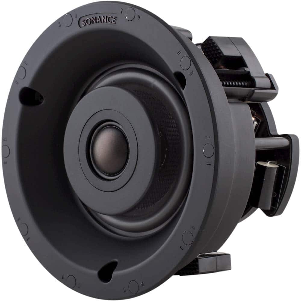 Left. Sonance - VP42R - Visual Performance 4-1/2" 2-Way In-Ceiling Speakers (Pair) - Paintable White.