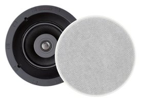 Sonance - VP62R TL ROUND SINGLE SPEAKER -  Visual Performance Thin Line 6-1/2" 2-Way In-Ceiling Speaker (Each) - Paintable White - Front_Zoom
