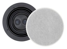 Sonance - VP66R SST/SUR SINGLE SPEAKER - Visual Performance 6-1/2" 2-Way Single Stereo/Surround In-Ceiling Speaker (Each) - Paintable White - Front_Zoom