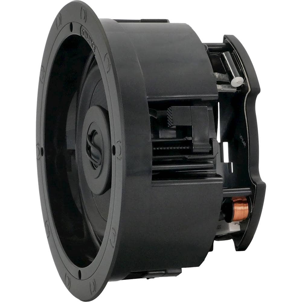 Back. Sonance - VP64R - Visual Performance 6-1/2" 2-Way In-Ceiling Speakers (Pair) - Paintable White.