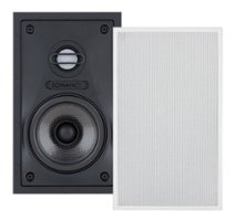 Sonance - VP48 RECTANGLE SINGLE SPEAKER - Visual Performance 4-1/2" Rectangle 2-Way In-Wall Speaker (Each) - Paintable White - Front_Zoom